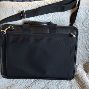 BNNU Black Nylon Zippered Attache/Computer Case